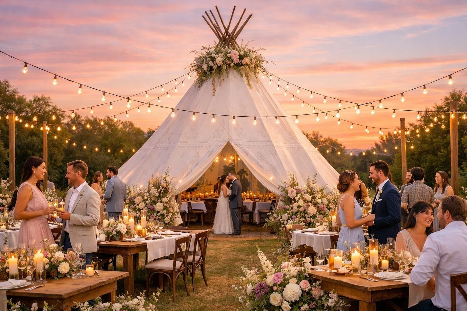 Un tipi pour votre mariage, vous devriez l’envisager