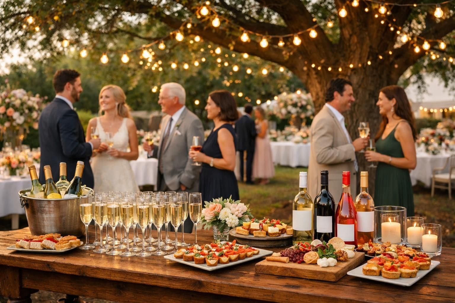 Vin d’honneur mariage : Un guide pratique pour accueillir vos invités